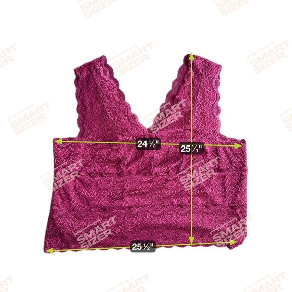 George Womens Lace Babydoll Top 26W Empire‎ Waist Scalloped Stretch Y2K Vintage - Picture 2 of 7